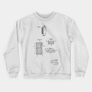 Wedding Ring Vintage Patent Hand Drawing Crewneck Sweatshirt